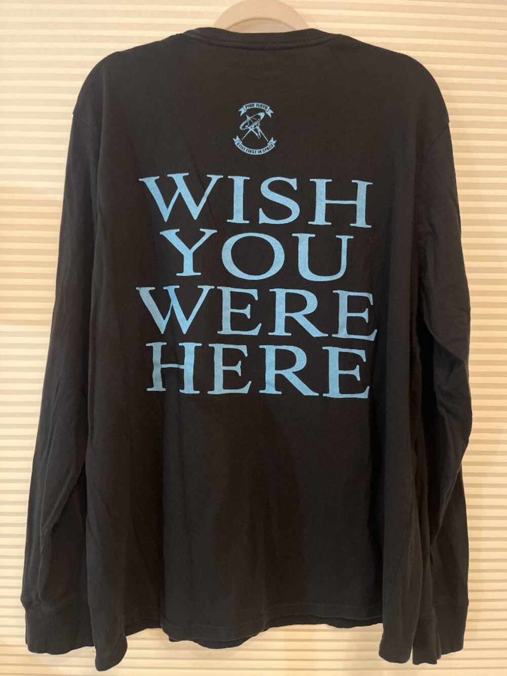 Pink Floyd - Wish You Were Here Graphic Long Sleeve Shirt - Black/Blue -Size XXL